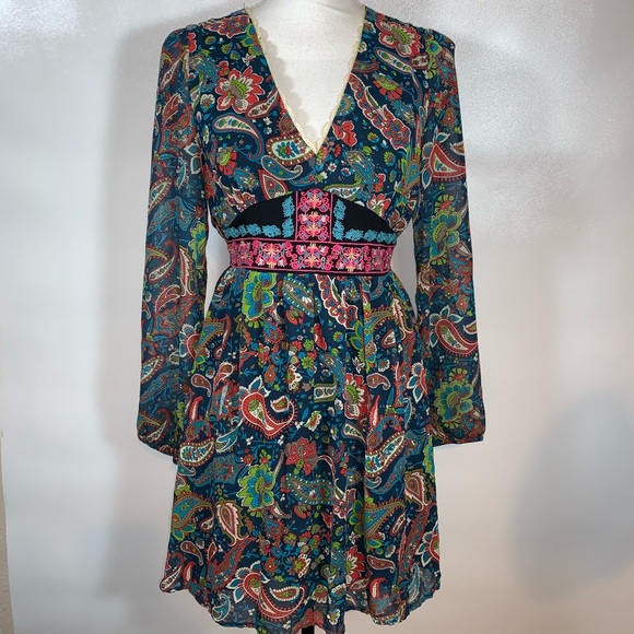 Flying Tomato Dresses & Skirts - Anthropologie Flying Tomato Boho Floral Dress Sz M